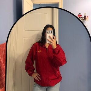 Iowa State Champion Red Windbreaker